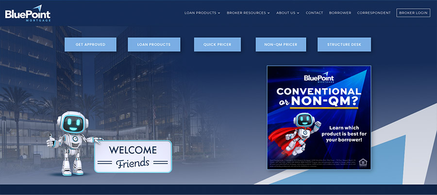 BluePoint Mortgage Website